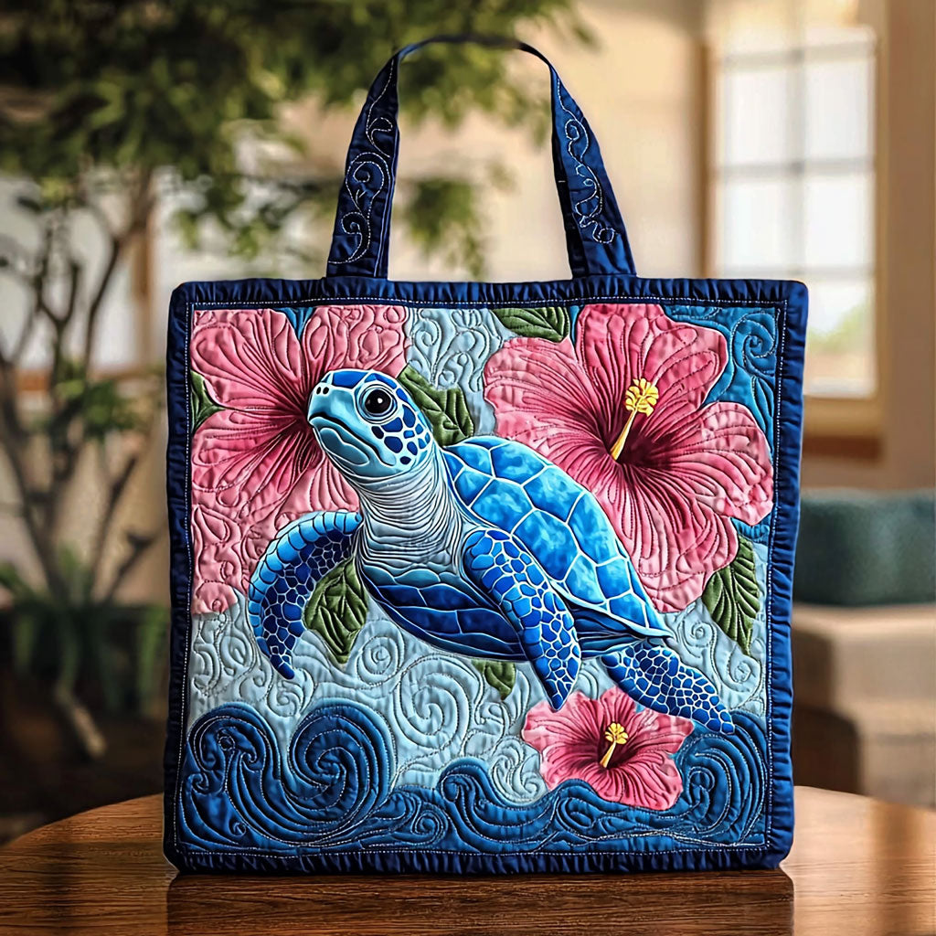 Tropical Turtle QA2911021CL Quilted Tote Bag