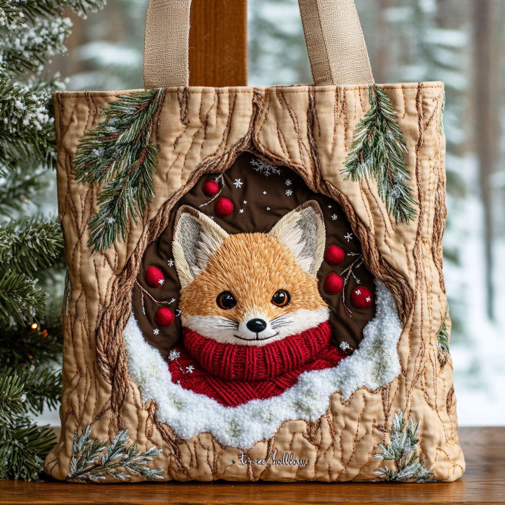 Woodland Fox CP0112177CL Quilted Tote Bag
