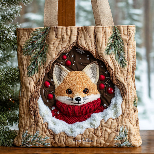 Woodland Fox CP0112177CL Quilted Tote Bag