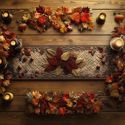 Leaf Waltz WN0707095CL Quilted Table Runner