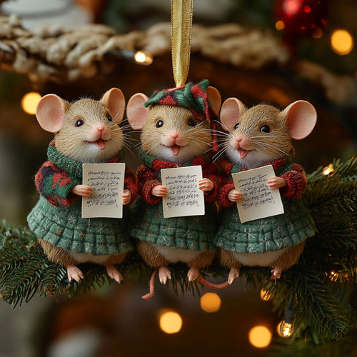 Snow Street Mouse WN1311096CL Christmas Ornament