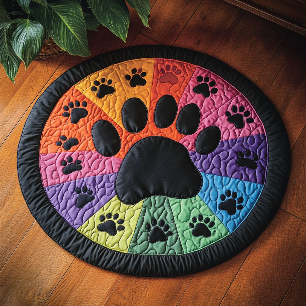 Color Claws CW1805020CL Quilted Round Mat