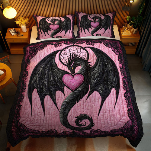 Dragon’s Enchanted Heart WN1002059CL Duvet Cover Set