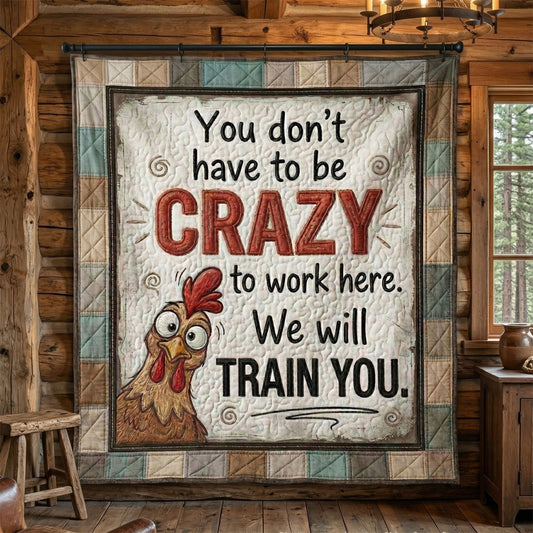 Workplace Humor Chicken WN1004012CL Quilt