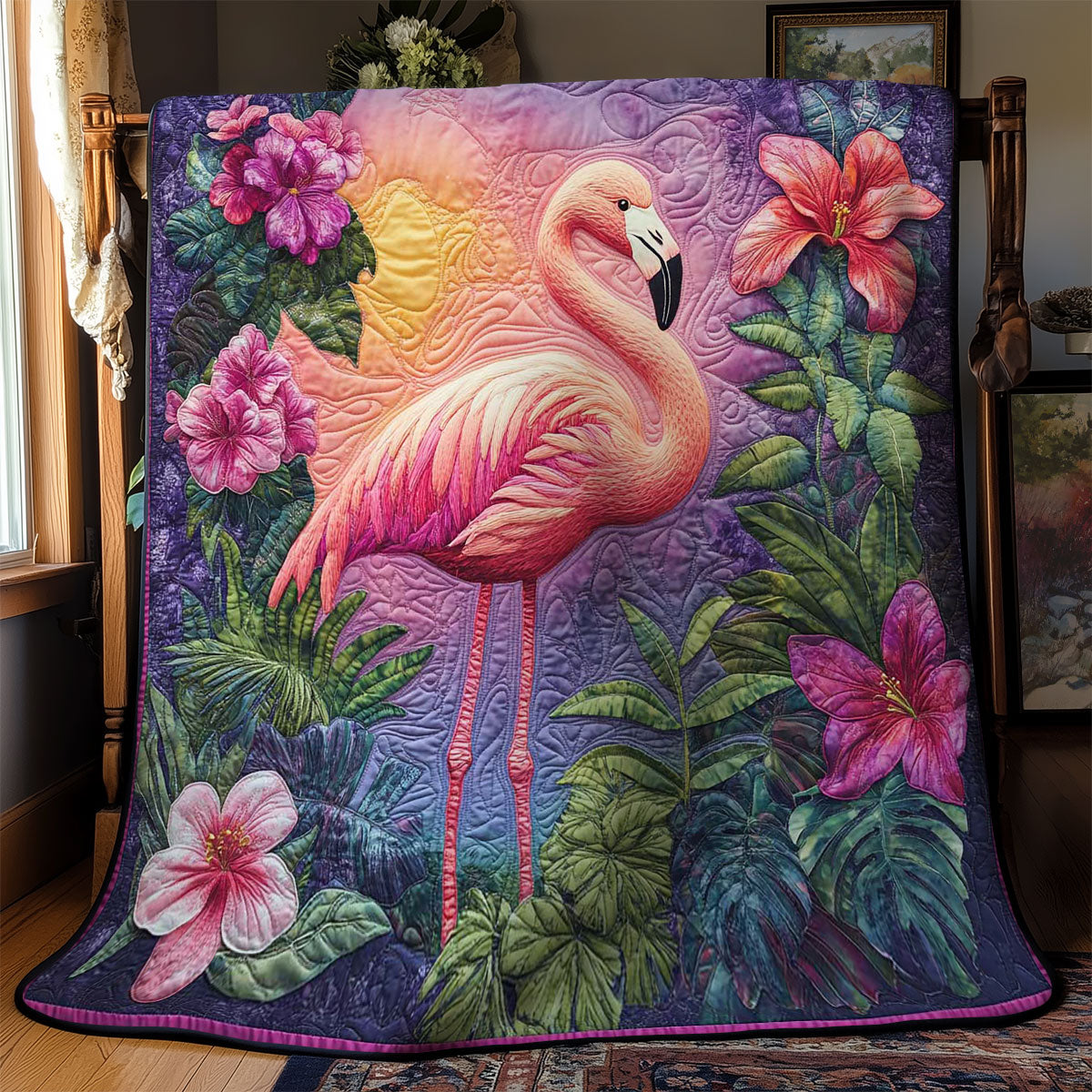 Flamingo Paradise WN1501054CL Quilt