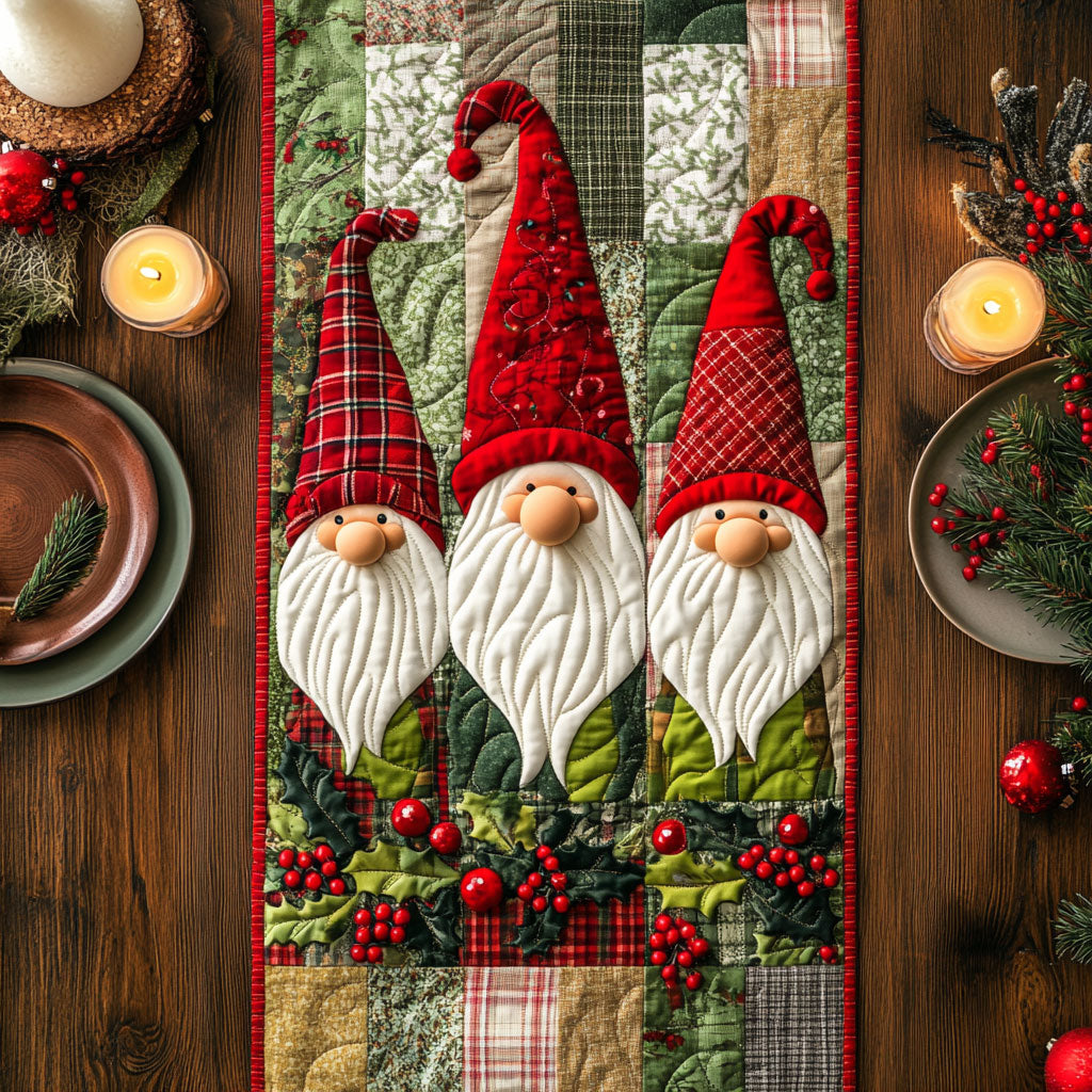 Patchwork Gnome CW1510046CL Quilted Table Runner