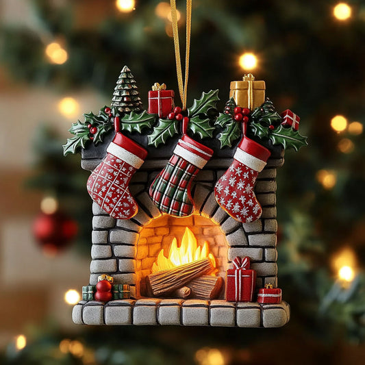 Hearthside Fireplace WN2411036CL Christmas Ornament