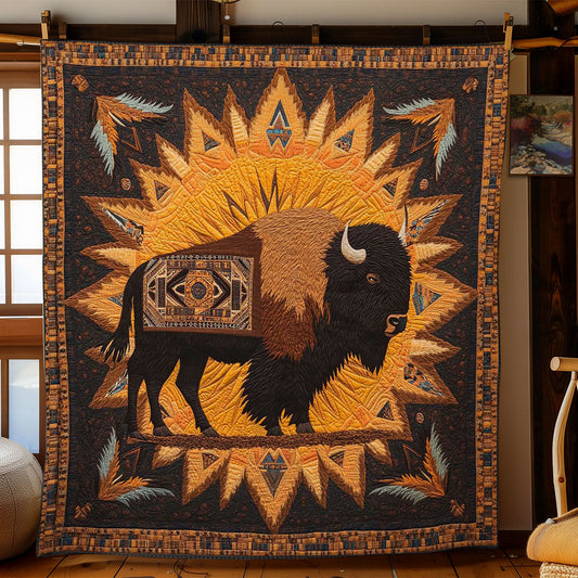 Tribal Bison WN0702005CL Quilt