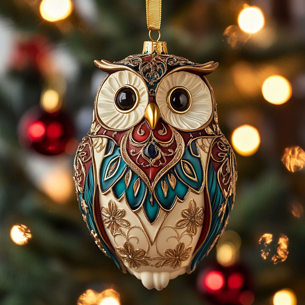 Ornate Owl CP2611087CL Christmas Ornament