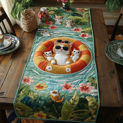 Float Cat WN1005089CL Quilted Table Runner