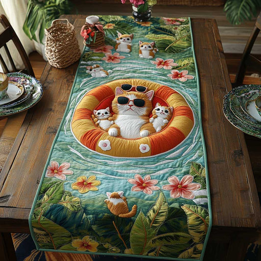 Float Cat WN1005089CL Quilted Table Runner