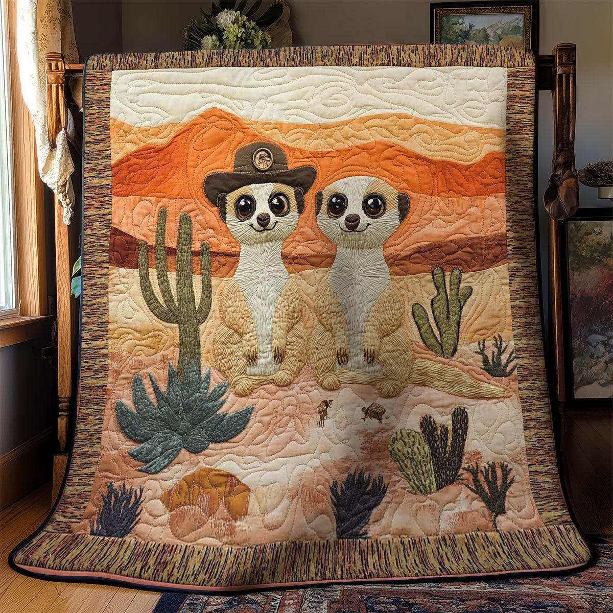 Happy Meerkat WN0803066CL Quilt