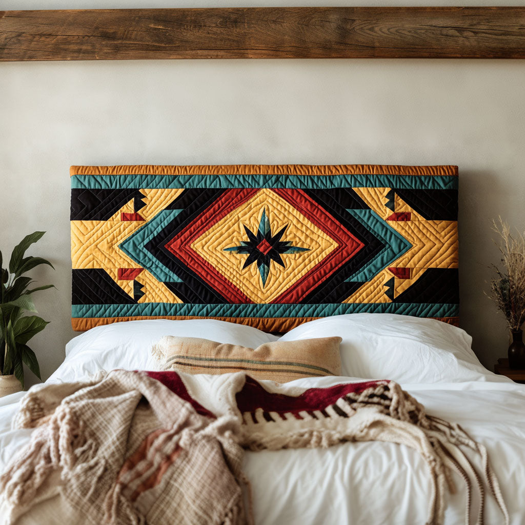 Sacred Geometry Star KL0901031CL Quilted Headboard Slipcover