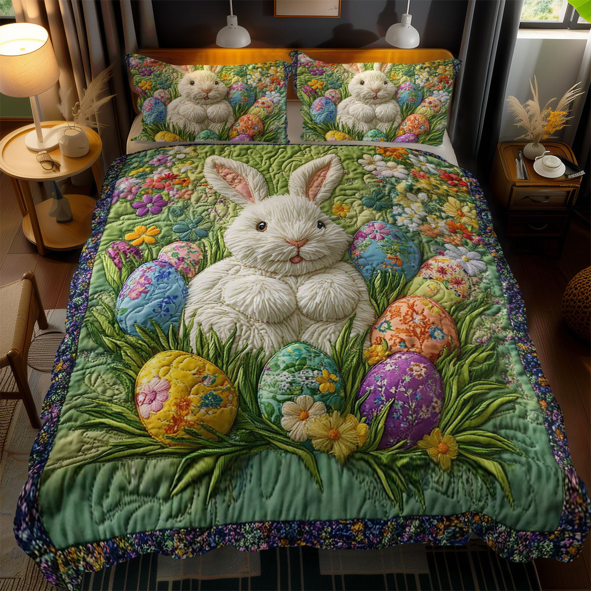 Rabbit Garden Bliss WN2101045CL Duvet Cover Set