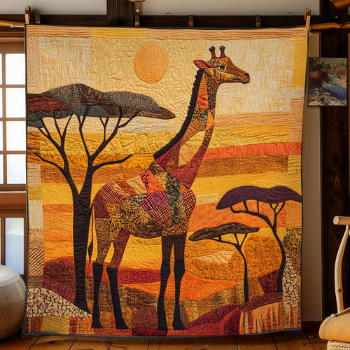 Savanna African Giraffe WN0403036CL Quilt