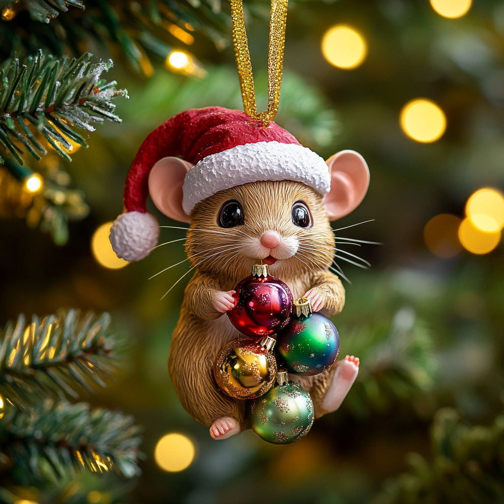 Winter Mouse WN1512066CL Christmas Ornament