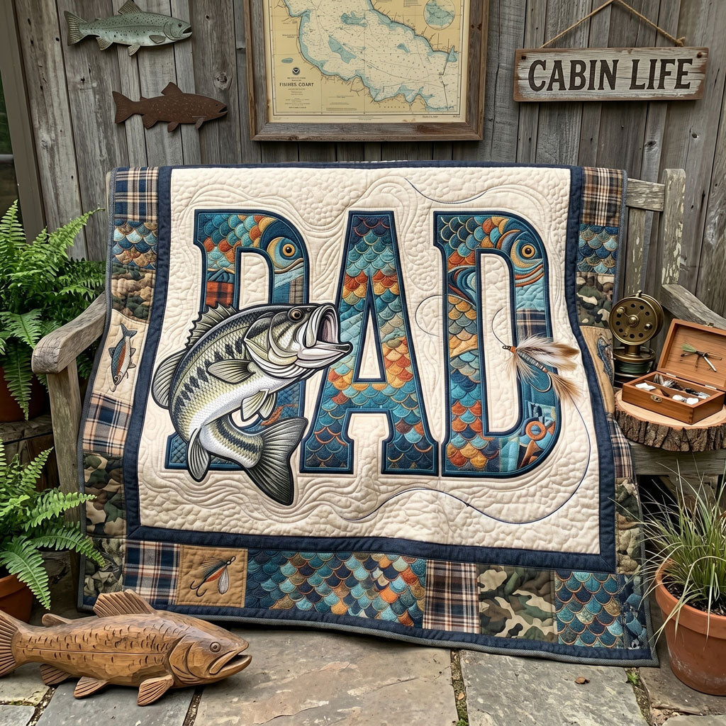Bass And Dad Life WN1505002CL Quilt