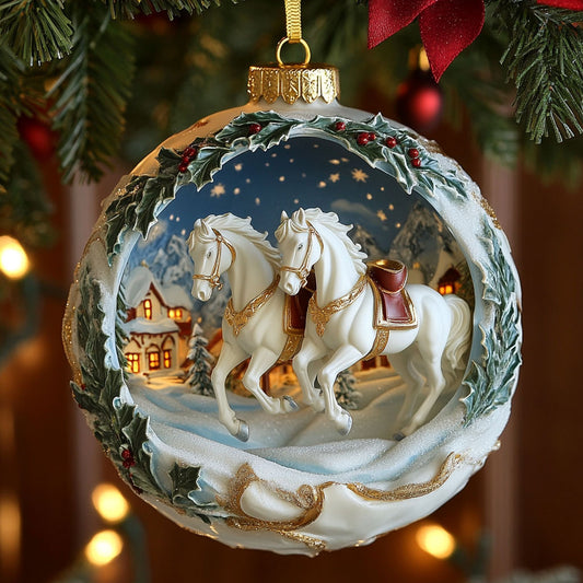 Merry Horse Night CW1610012CL Christmas Ornament