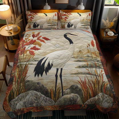 Majestic Crane WN0502077CL Duvet Cover Set