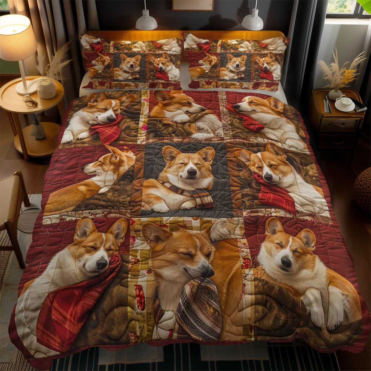 Corgi Blanket Bliss WN1303128CL Duvet Cover Set