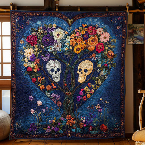 Flourishing Skull WN0702042CL Quilt