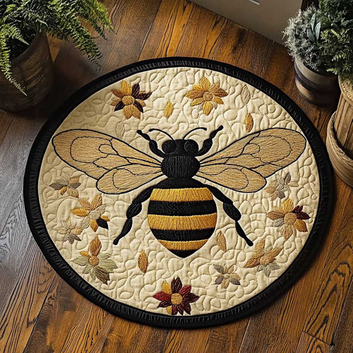 Sweet Bee WN2703076CL Quilted Round Mat