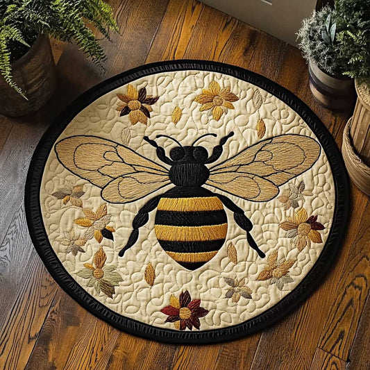 Sweet Bee WN2703076CL Quilted Round Mat