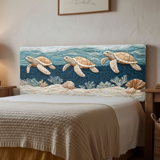 Turtle Ocean CW1312026CL Quilted Headboard Slipcover
