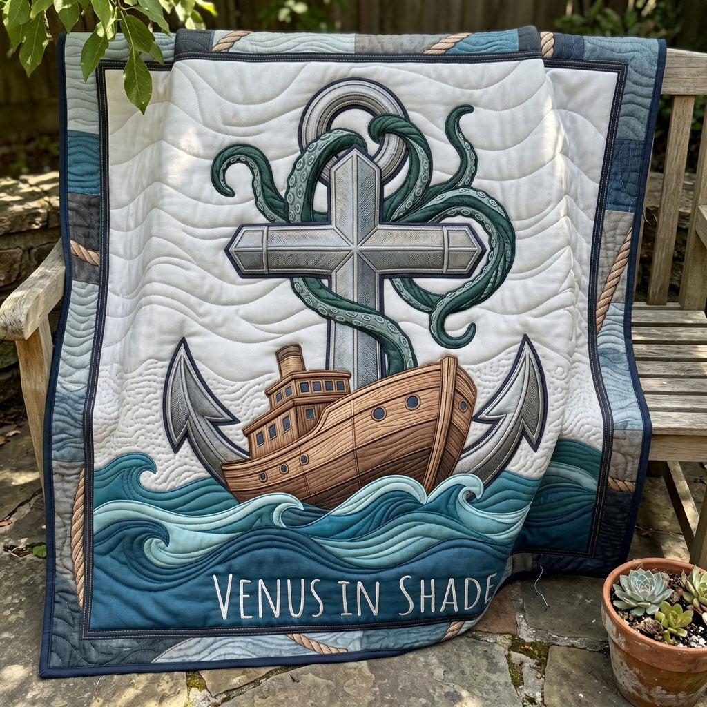 Nautical Leviathan Faith WN2904009CL Quilt