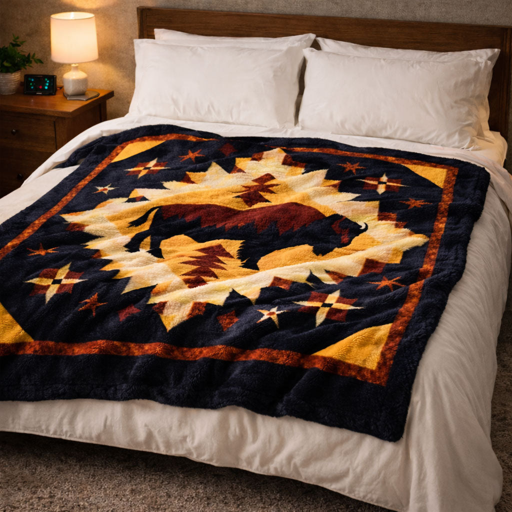Spirit Bison KL2801005CL Faux Fur Throw Blanket