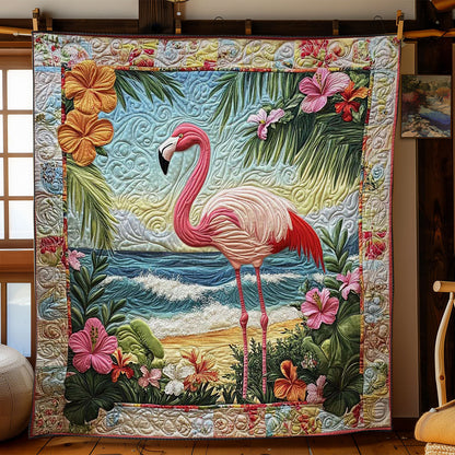 Hawaiian Flamingo Escape WN1003041CL Quilt