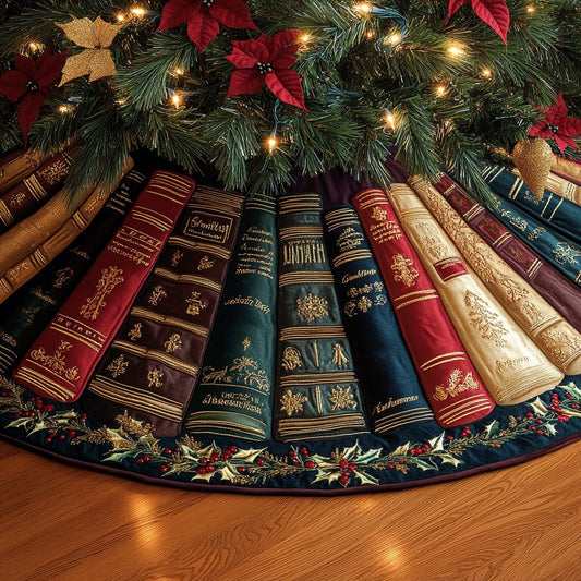 Silent Stories XR1111022CL Quilted Christmas Tree Skirt