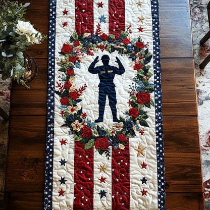 Forever Soldier WN1306026CL Quilted Table Runner