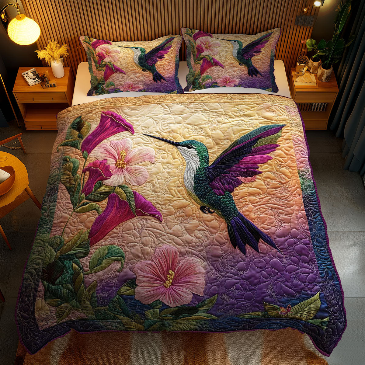 Hummingbird Haven WN0802073CL Duvet Cover Set