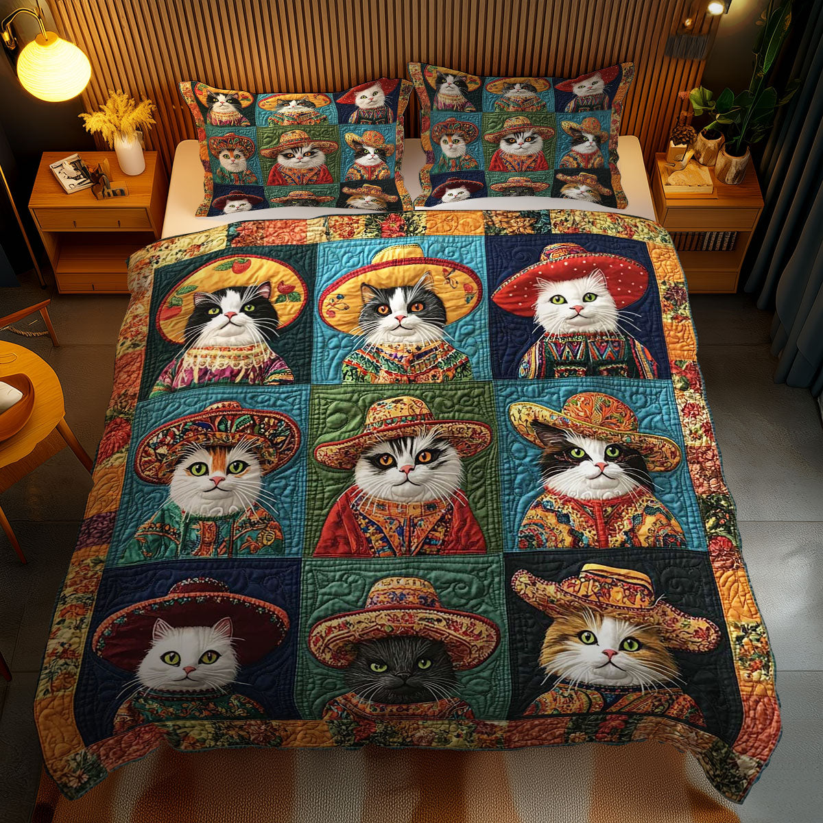 Mariachi Cats WN0302066CL Duvet Cover Set