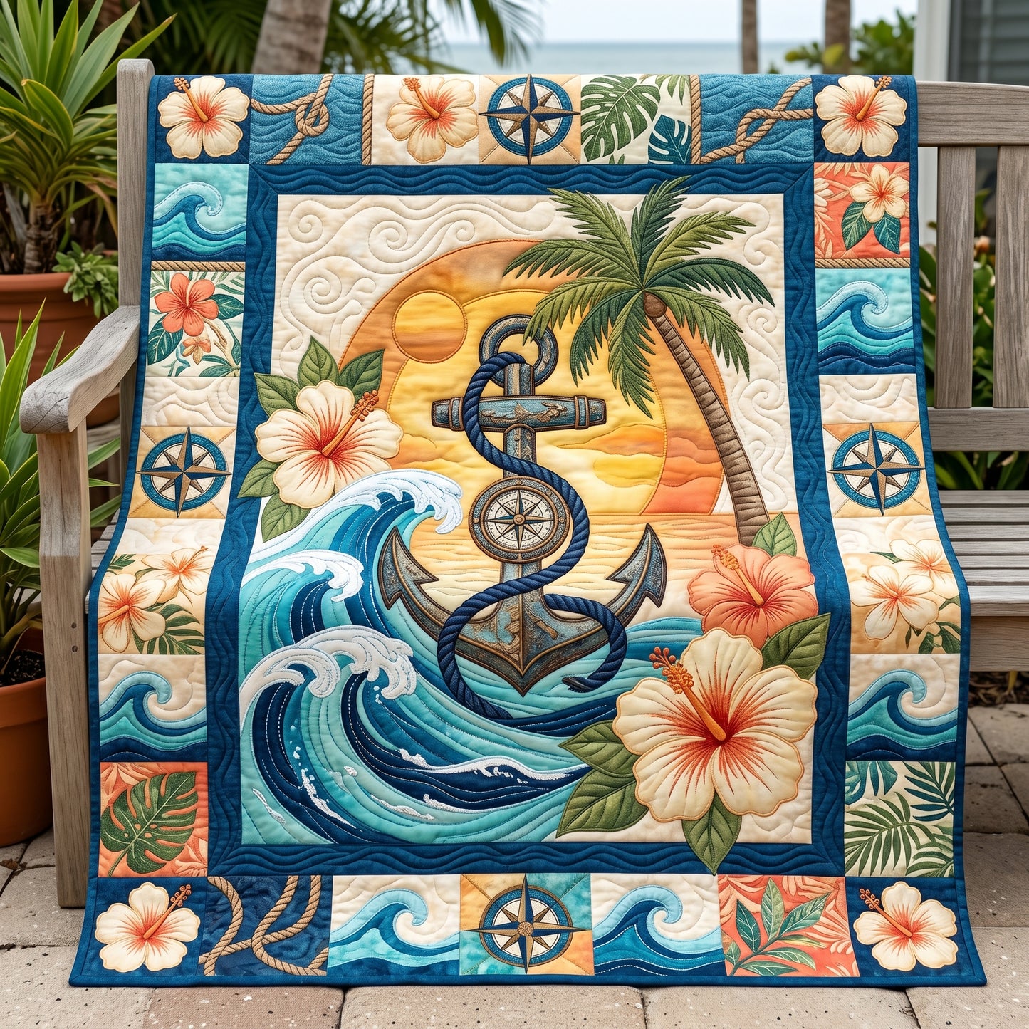 Anchor Hibicus XR1905006CL Quilt