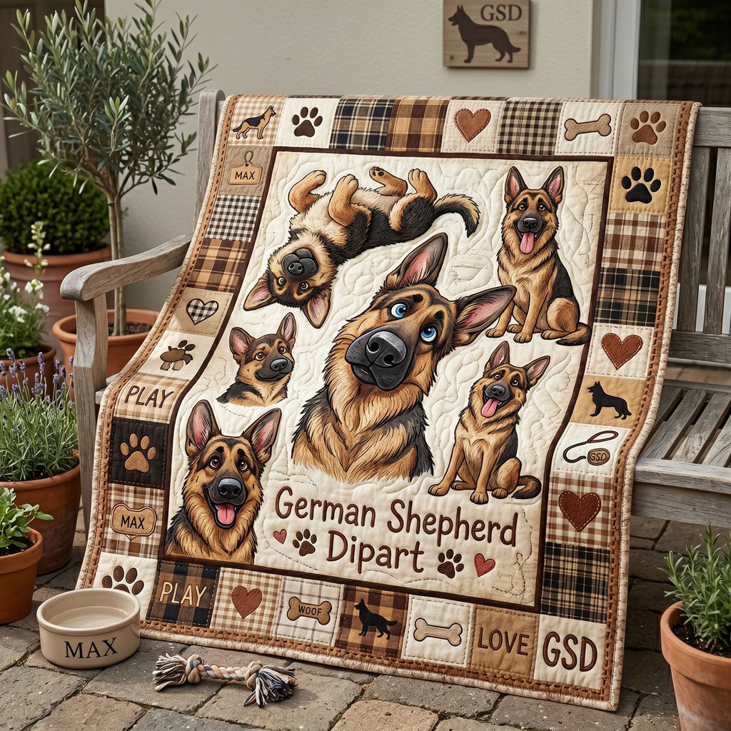 German Shepherd Love WN2705007CL Quilt
