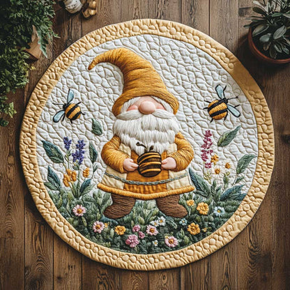 Garden Gnome WN2703050CL Quilted Round Mat
