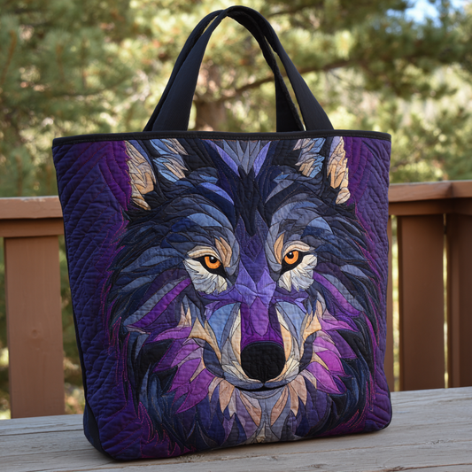 Mosaic Wolf XR0601018CL Quilted Tote Bag
