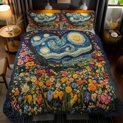 Heart Of Starlit Flowers WN2101036CL Duvet Cover Set