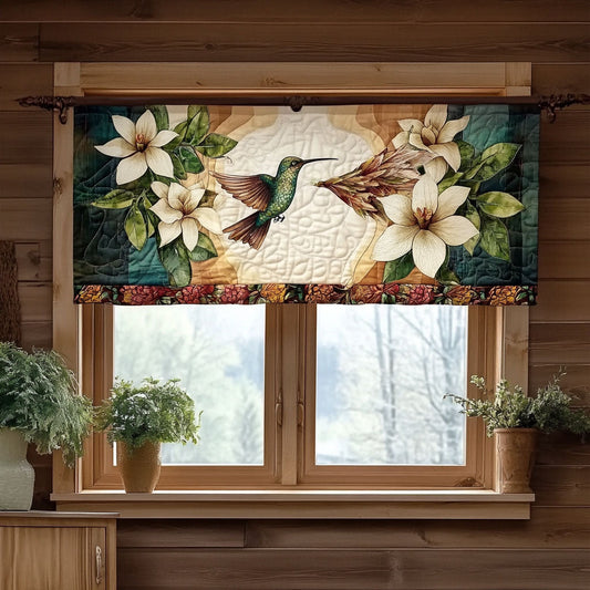 Lily Hummingbird WJ1803029CL Quilted Valance