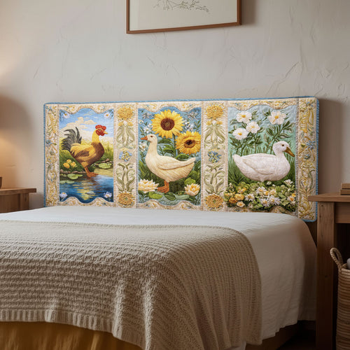 Golden Farmstead CW0301003CL Quilted Headboard Slipcover