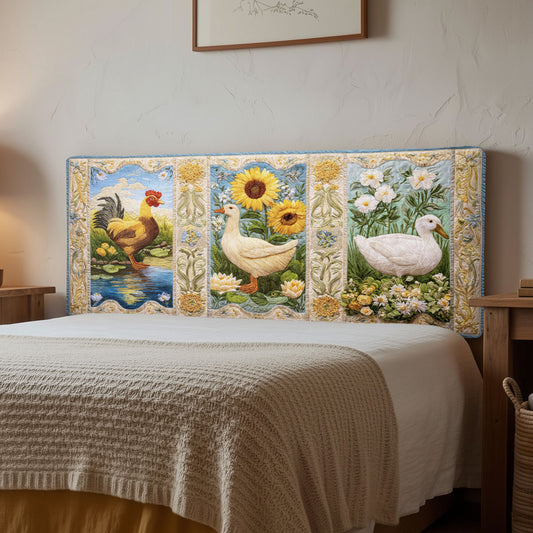 Golden Farmstead CW0301003CL Quilted Headboard Slipcover
