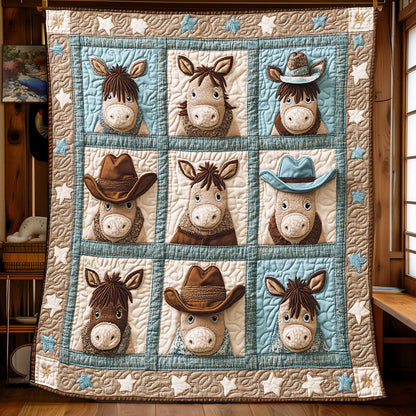 Rustic Cowboy Donkey WP0603038CL Quilt