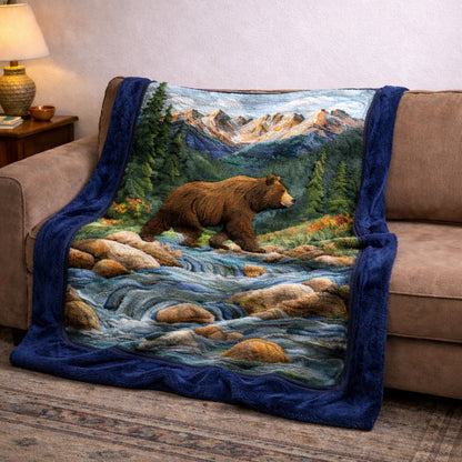 Mountain Bear KL2801004CL Faux Fur Throw Blanket