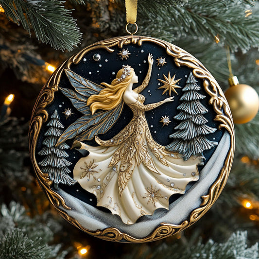 Golden Fairy Grace CW1610028CL Christmas Ornament