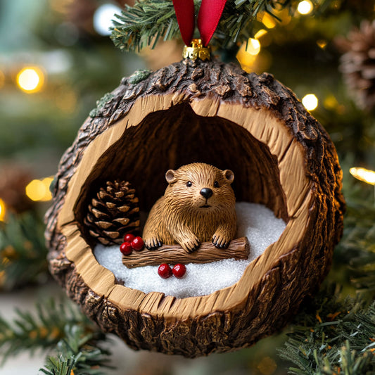 Snow Beaver CW0312023CL Christmas Ornament