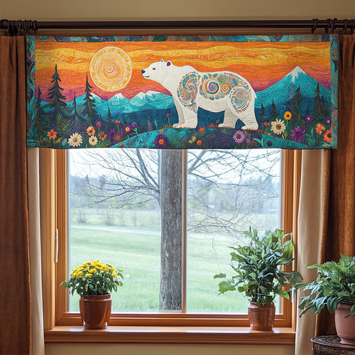 Sunset Bear Trail WN2406044CL Quilted Valance