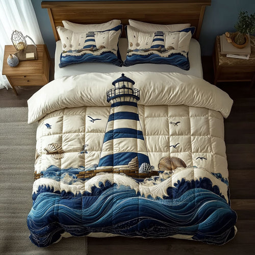Blue Tide Lighthouse WN0801010CL Duvet Cover Set