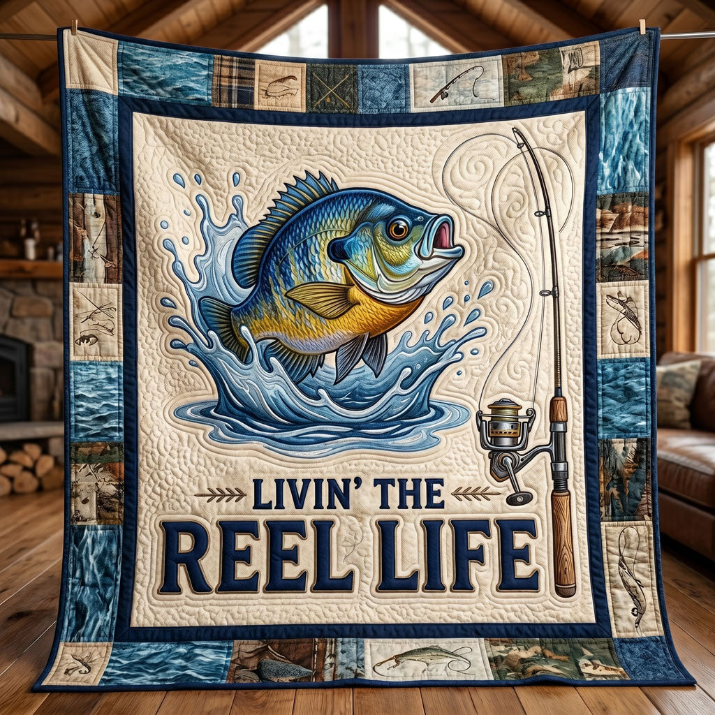 Livin’ The Reel Life Fishing WN1205012CL Quilt